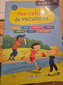 Mon cahier de vacances