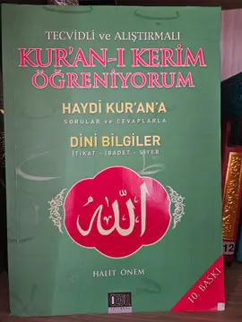 Tecvidli ve Alıştırmalı Kur'an-ı Kerim Öğreniyorum